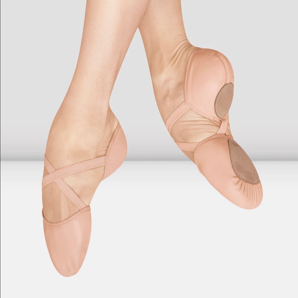Bloch Elastosplit X Leather Ballet Shoes - never worn